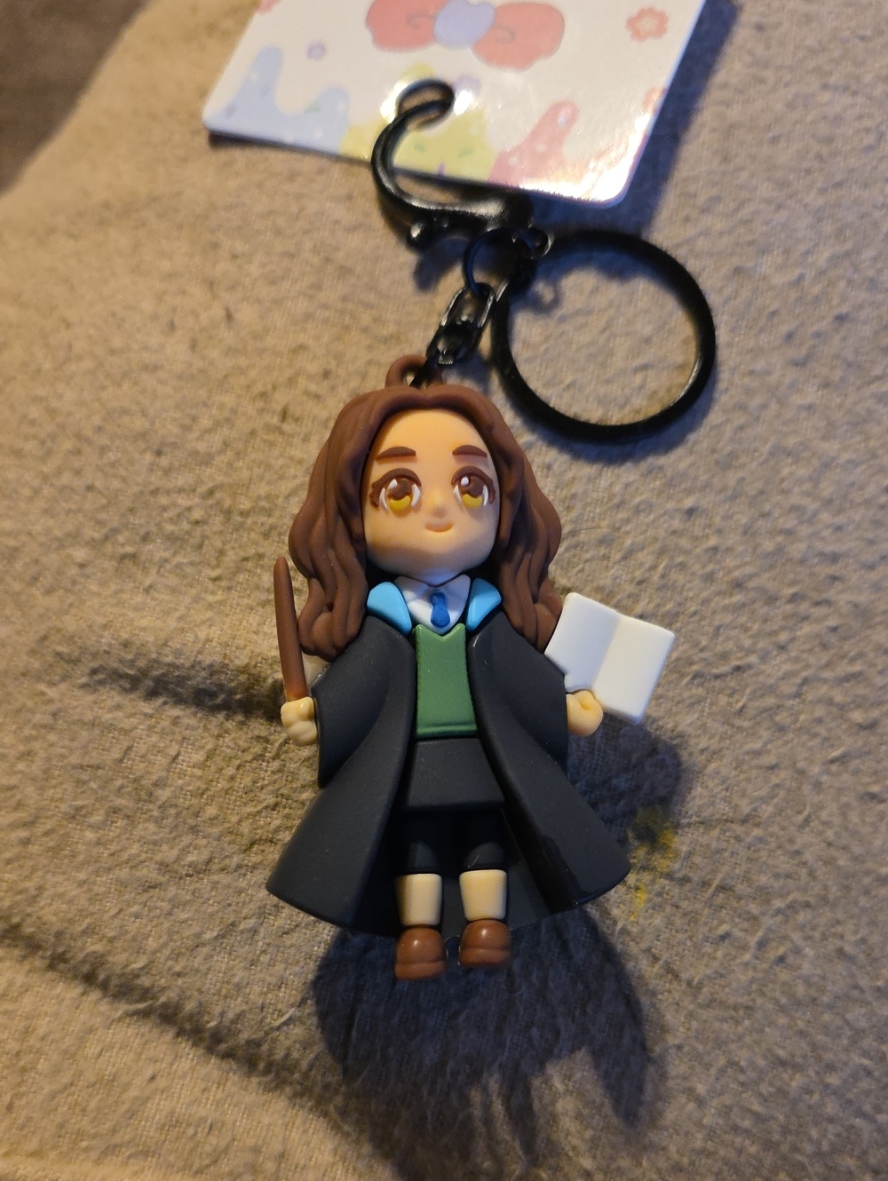 Cute Hogwarts-Inspired Slytherin Student Keychain